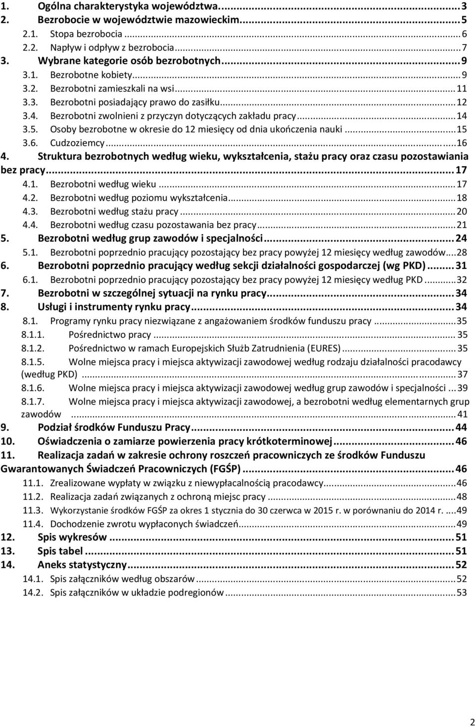 Osoby bezrobotne w okresie do 12 miesięcy od dnia ukończenia nauki... 15 3.6. Cudzoziemcy... 16 4. Struktura według wieku, wykształcenia, stażu pracy oraz czasu pozostawiania bez pracy... 17 4.1. Bezrobotni według wieku.