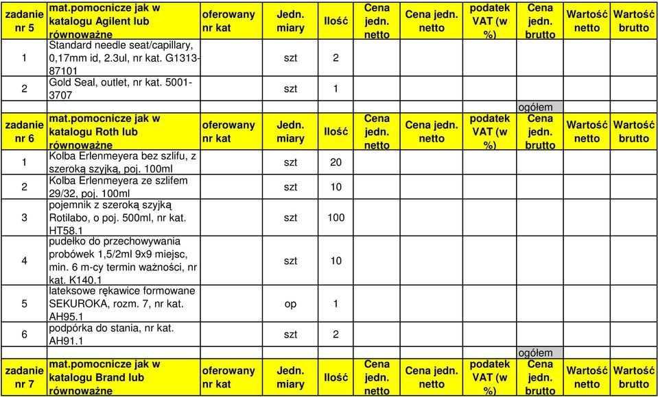 00ml pojemnik z szeroką szyjką Rotilabo, o poj. 500ml,. HT58. pudełko do przechowywania probówek,5/ml 9x9 miejsc, min.