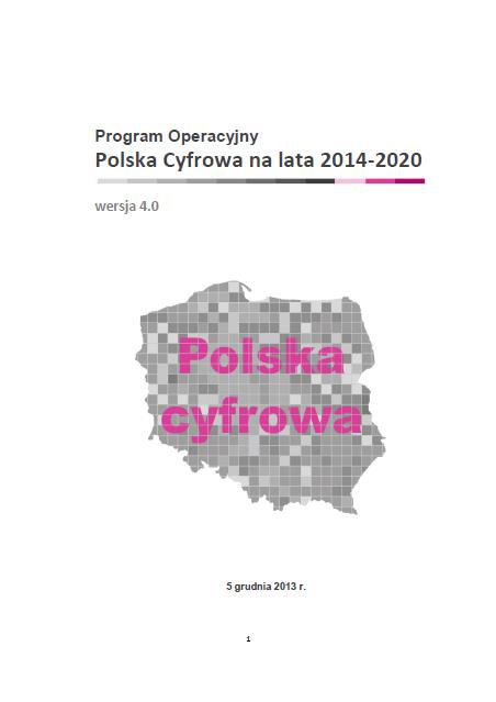 PROGRAM OPERACYJNY POLSKA CYFROWA