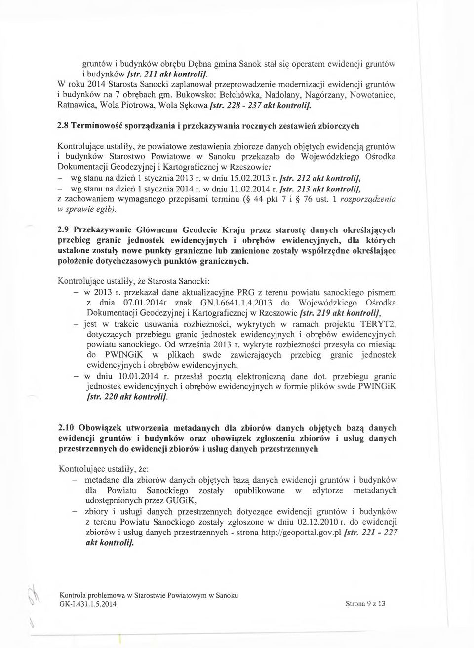 Bukowsko: Bełchówka, Nadolany, Nagórzany, Nowotaniec, Ratnawica, Wola Piotrowa, Wola Sękowa [str. 22