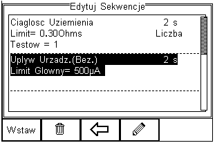 Aby usunąć znak wciśnij klawisz (F2). Aby wrócić do poprzedniego menu bez dokonywania zmian wciśnij klawisz (F3). Aby zatwierdzić zmiany wciśnij klawisz (F4).