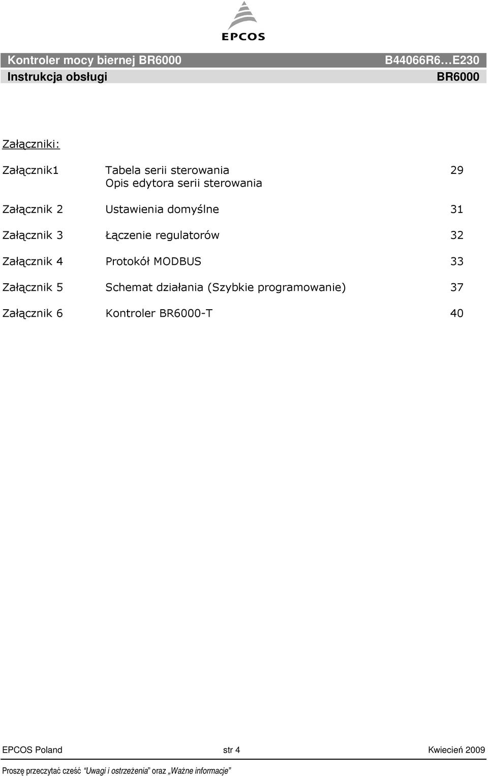regulatorów 32 Załącznik 4 Protokół MODBUS 33 Załącznik 5 Schemat działania