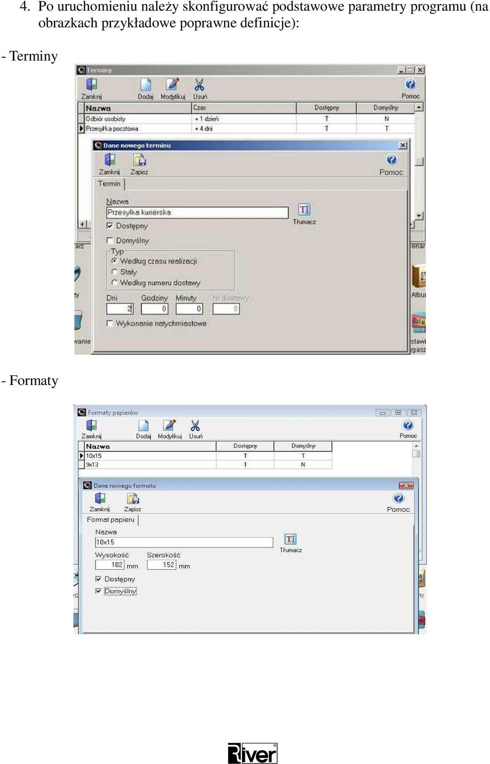 parametry programu (na obrazkach