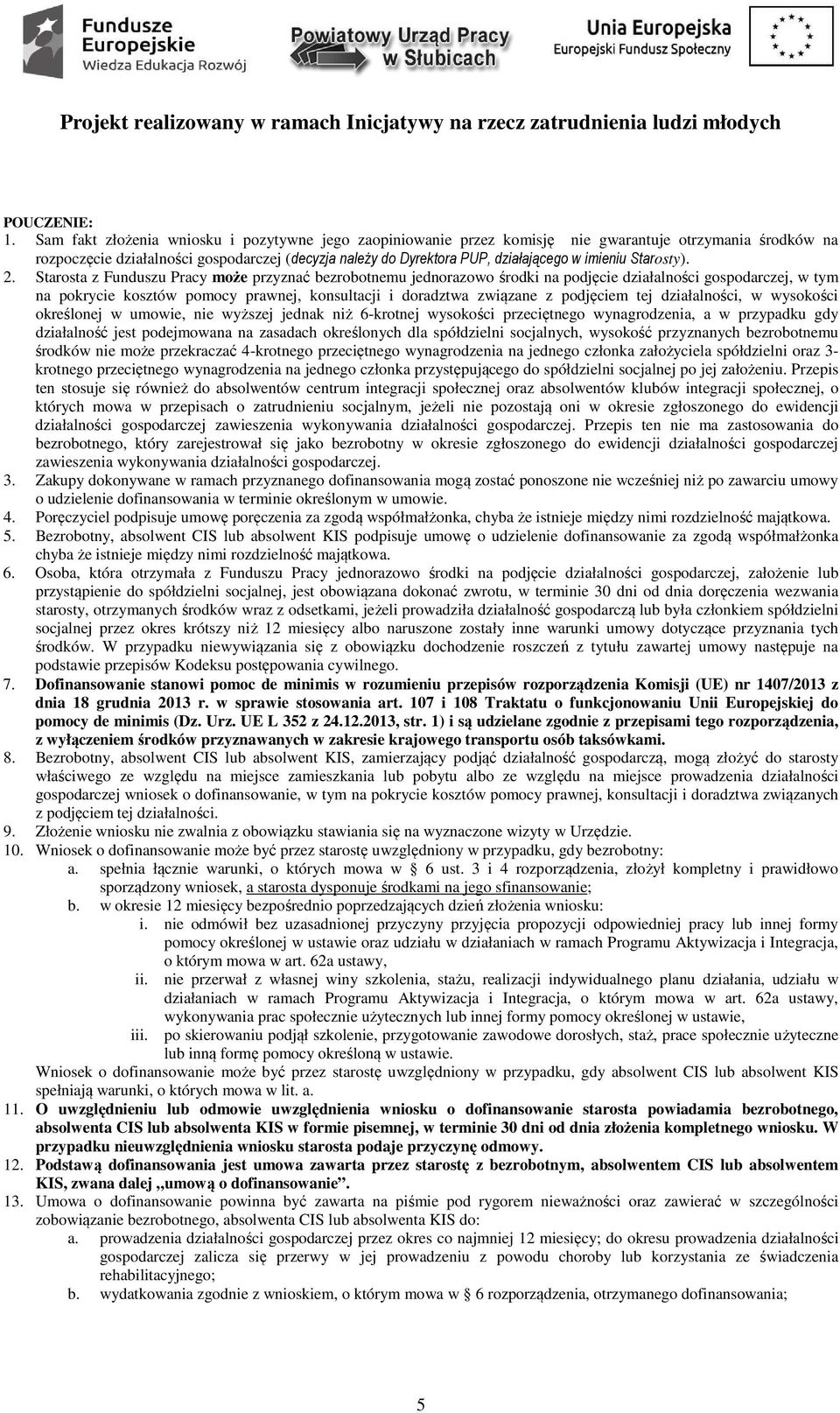 imieniu Starosty). 2.