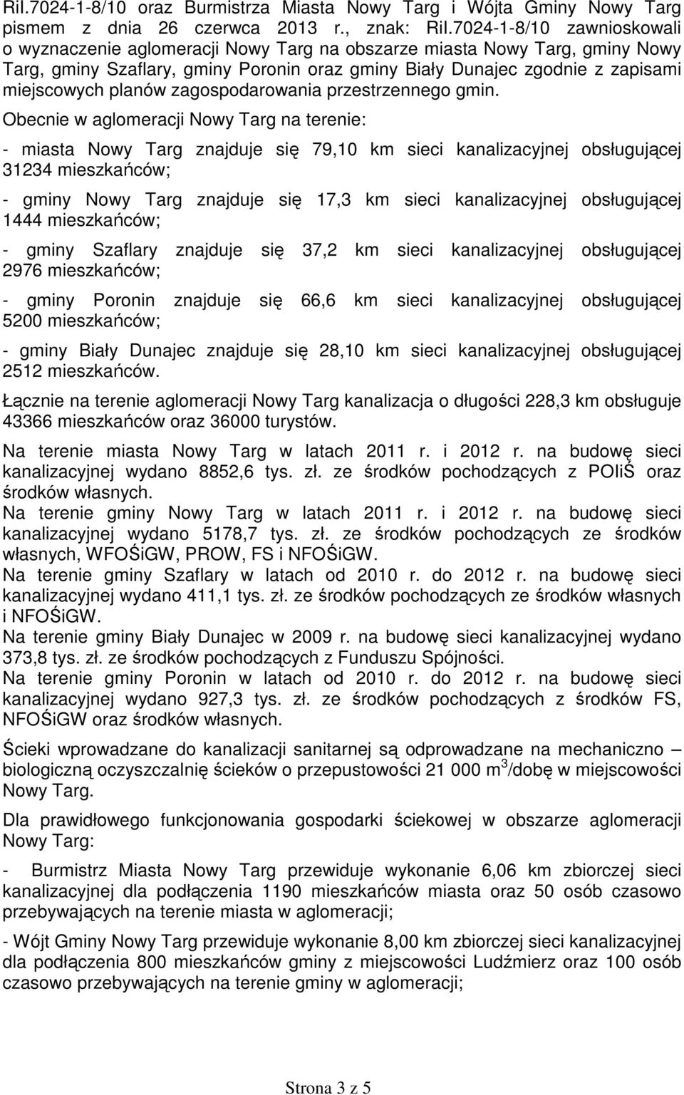 planów zagospodarowania przestrzennego gmin.