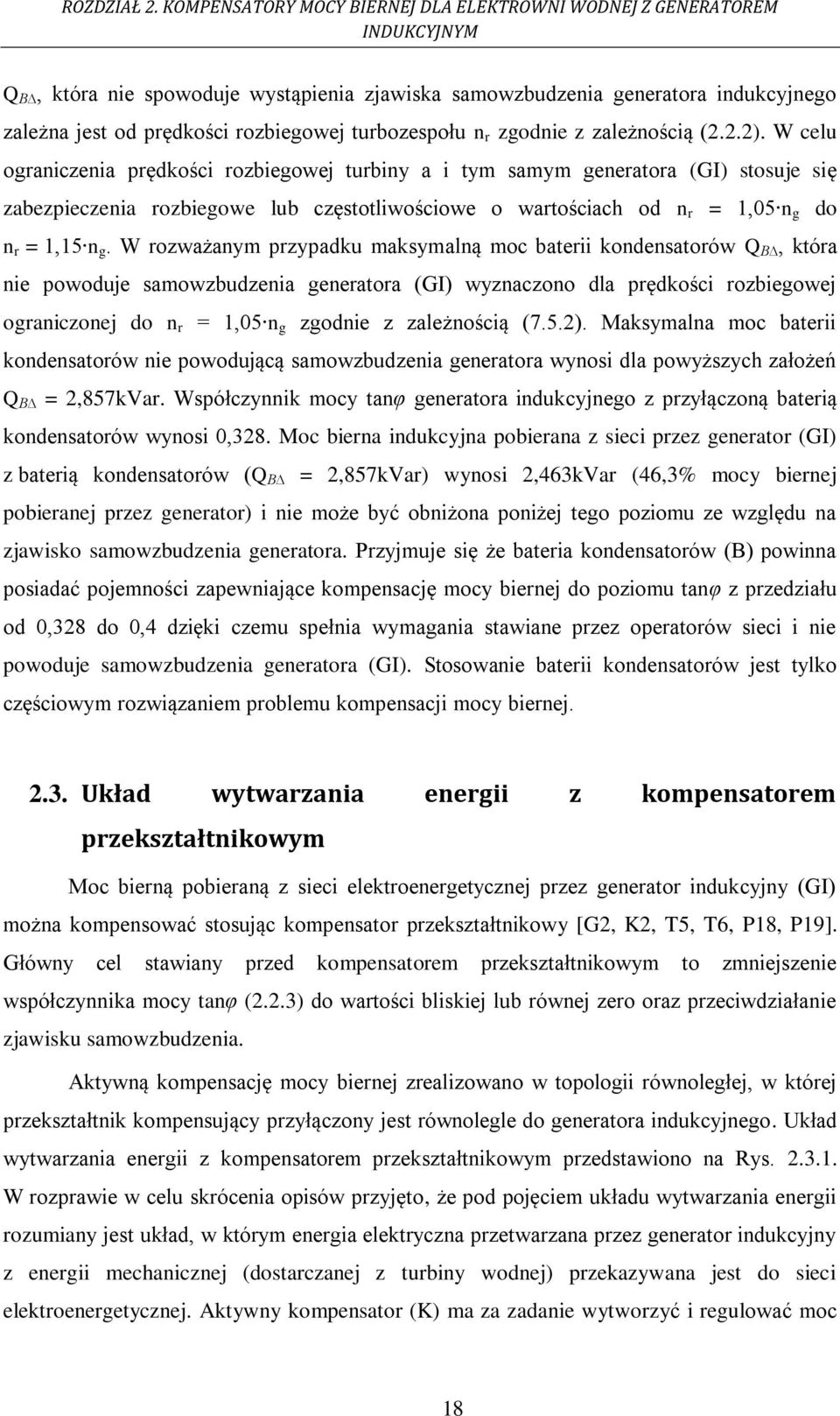 turbozespołu n r zgodnie z zależnością (2.2.2).