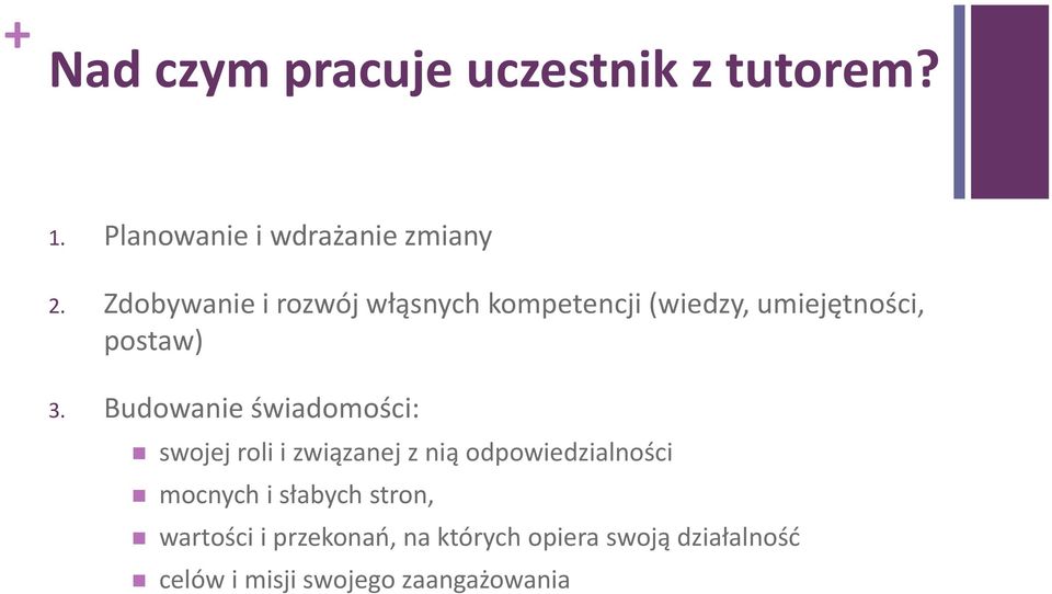 Budowanie świadomości: swojej roli i związanej z nią odpowiedzialności mocnych i