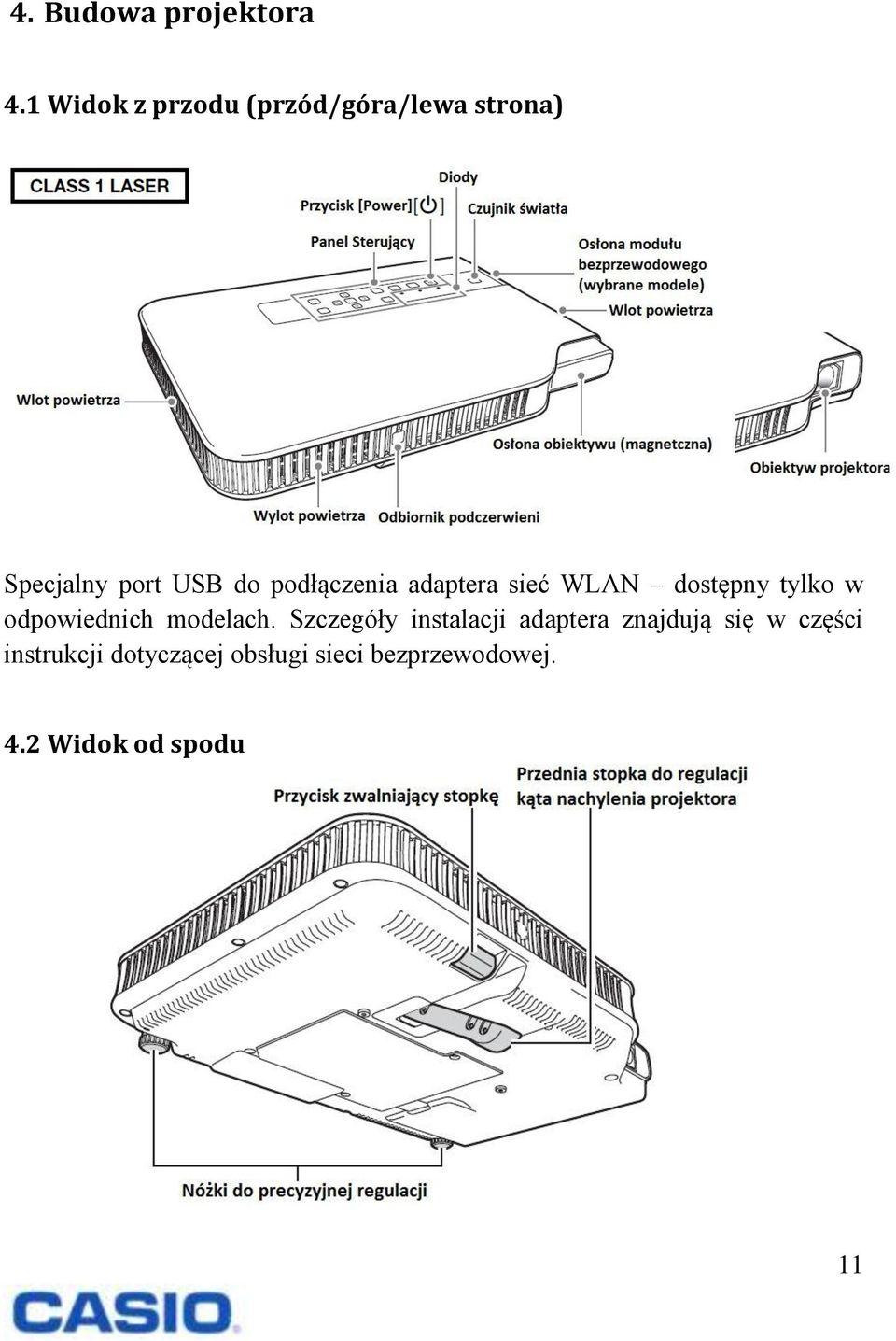 podłączenia adaptera sieć WLAN dostępny tylko w odpowiednich modelach.
