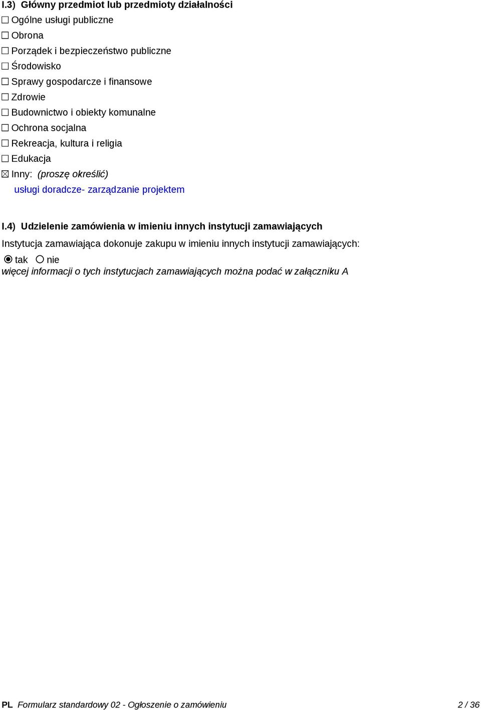 zarządzanie projektem I.