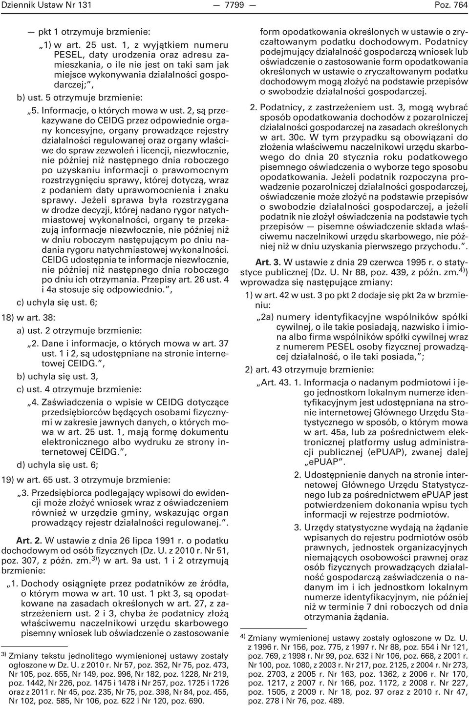 Informacje, o których mowa w ust.