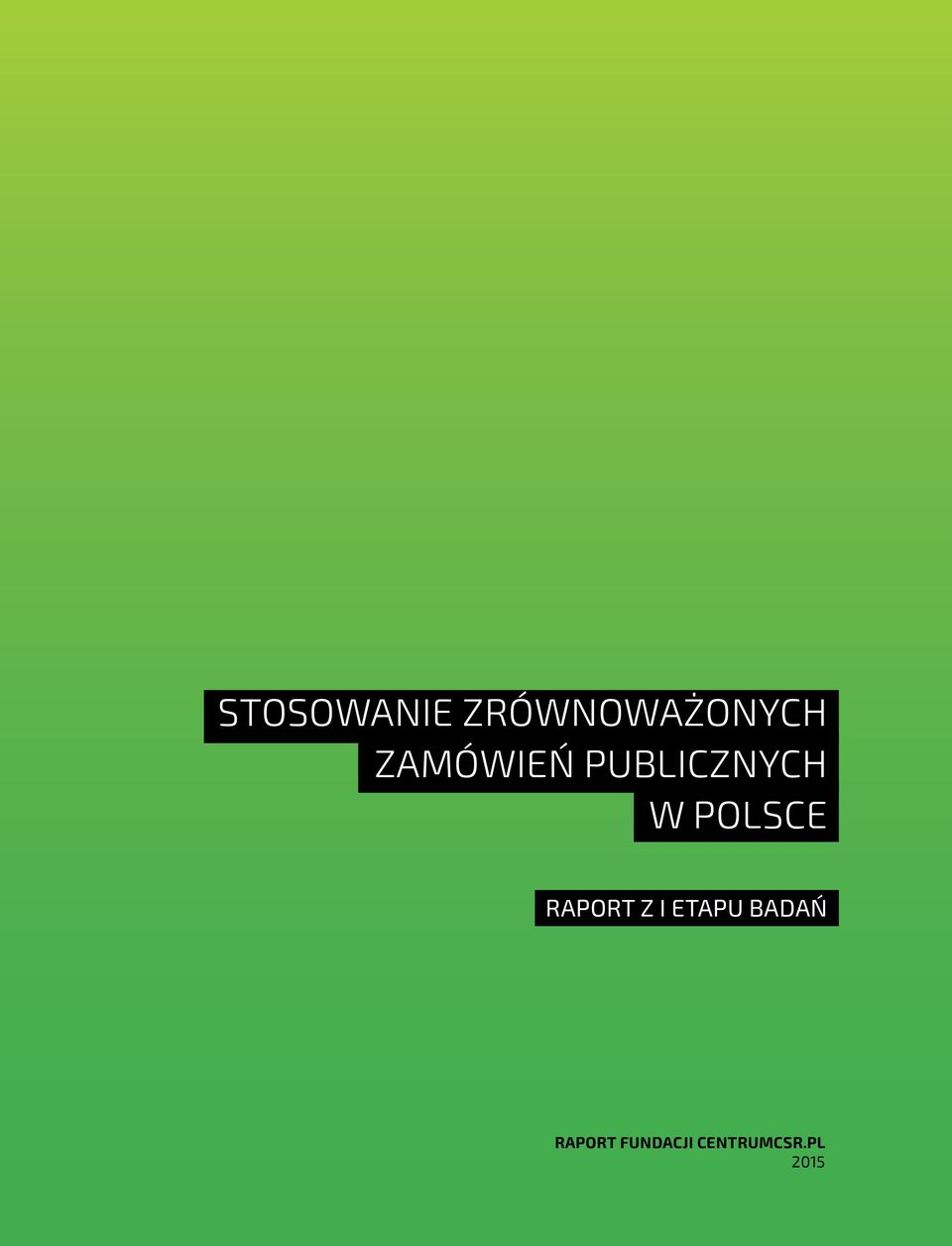 POLSCE Raport z I etapu