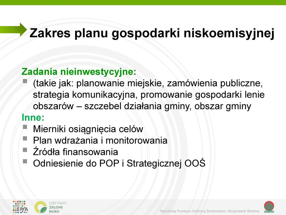 gospodarki lenie obszarów szczebel działania gminy, obszar gminy Inne: Mierniki