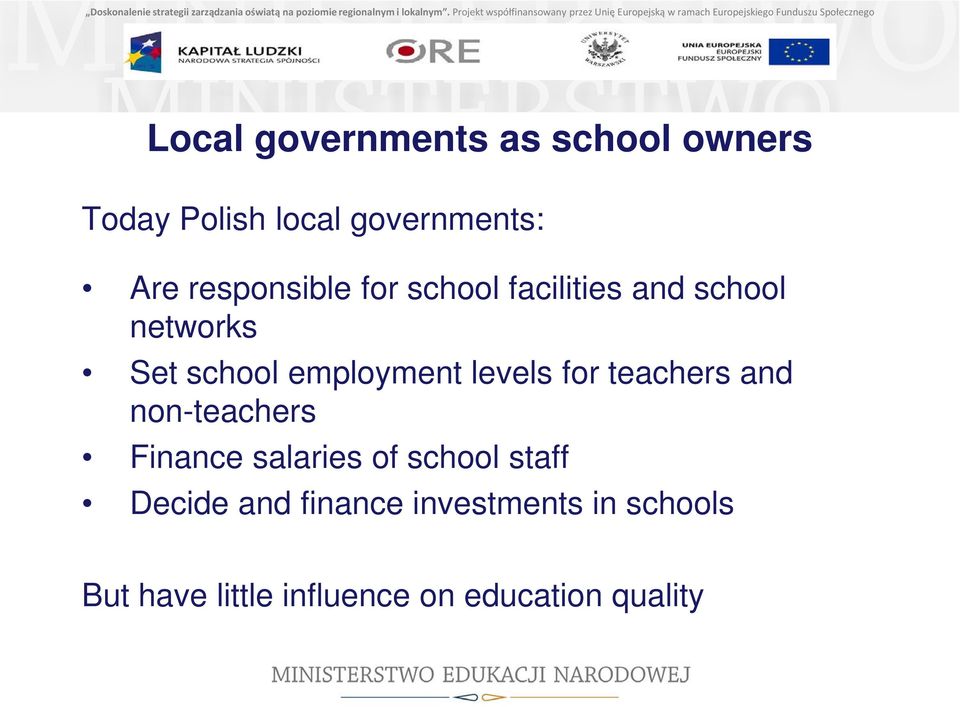 levels for teachers and non-teachers Finance salaries of school staff Decide