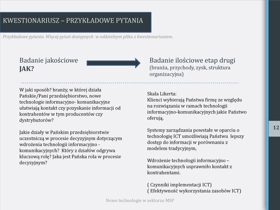 branży, w której działa Pańskie/Pani przedsiębiorstwo, nowe technologie informacyjno- komunikacyjne ułatwiają kontakt czy pozyskanie informacji od kontrahentów w tym producentów czy dystrybutorów?