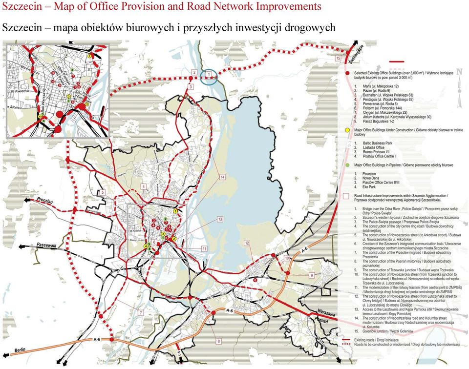 mapa obiektów biurowych i
