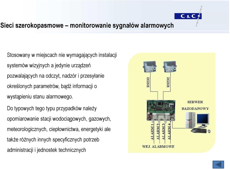 wystąpieniu stanu alarmowego.