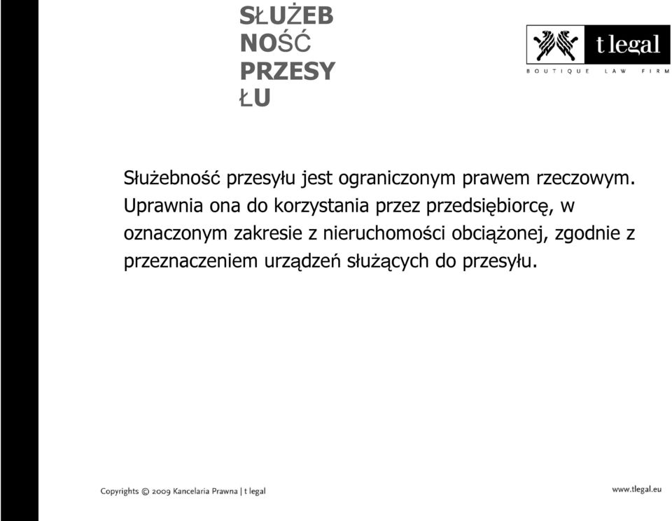 Uprawnia ona do korzystania przez przedsiębiorcę, w