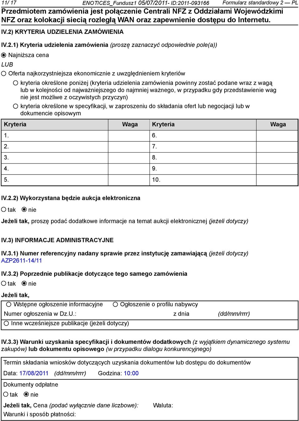 11-093166 Formularz standardowy 2 