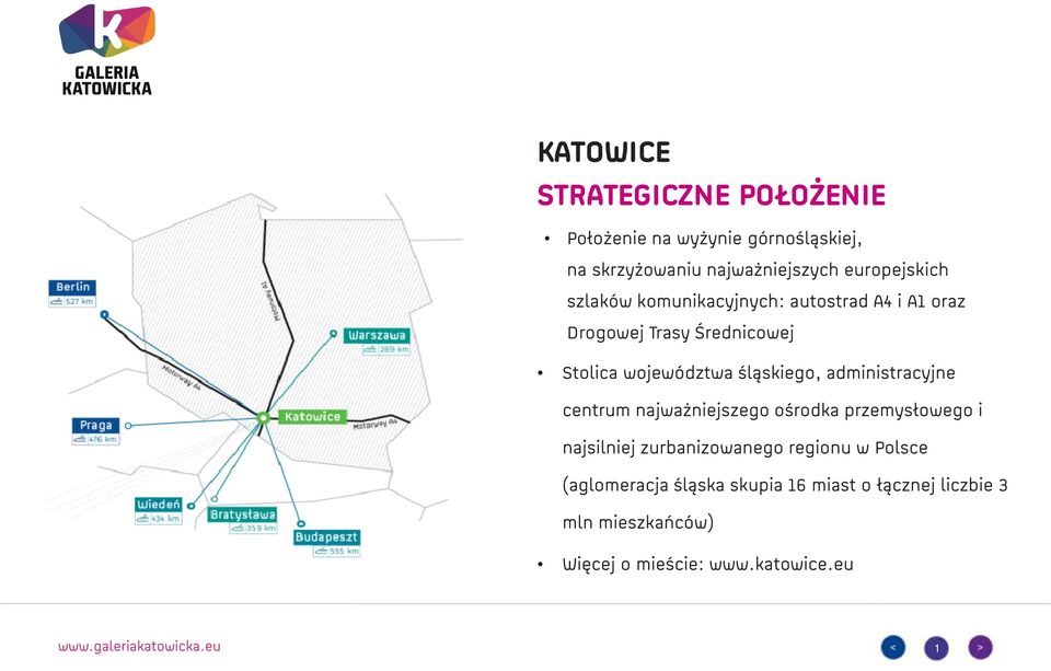 śląskiego, administracyjne centrum najważniejszego ośrodka przemysłowego i najsilniej zurbanizowanego