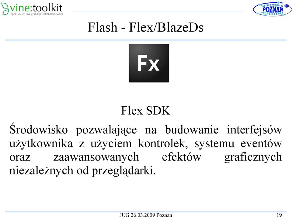 z użyciem kontrolek, systemu eventów oraz