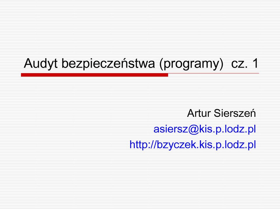 1 Artur Sierszeń