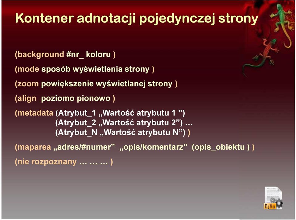 ) (metadata (Atrybut_1 Wartość atrybutu 1 ) (Atrybut_2 Wartość atrybutu 2 ) (Atrybut_N