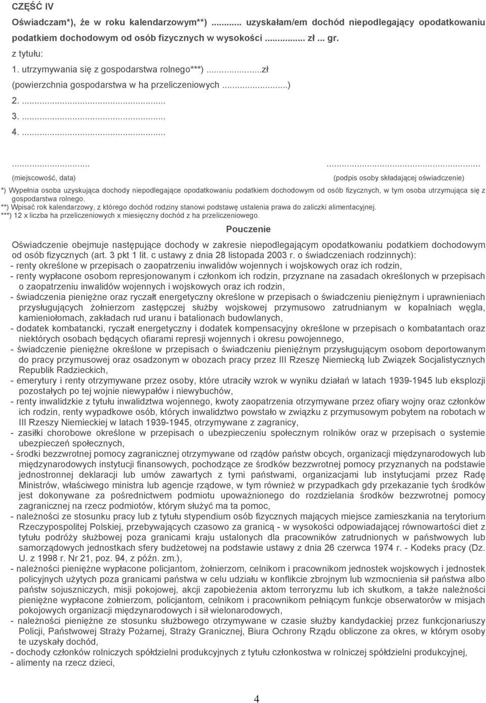 ..zł (powierzchnia gospodarstwa w ha przeliczeniowych...).