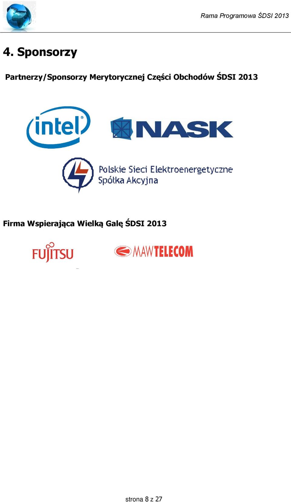 Merytorycznej Części Obchodów