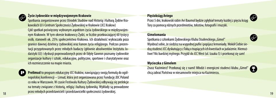 Ich działalność wykraczała poza granice dawnej dzielnicy żydowskiej oraz kanon życia religijnego.