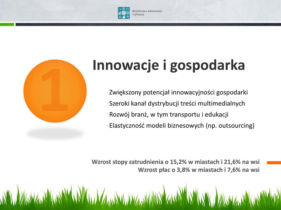 w tym transportu i edukacji Elastyczność modeli biznesowych (np.