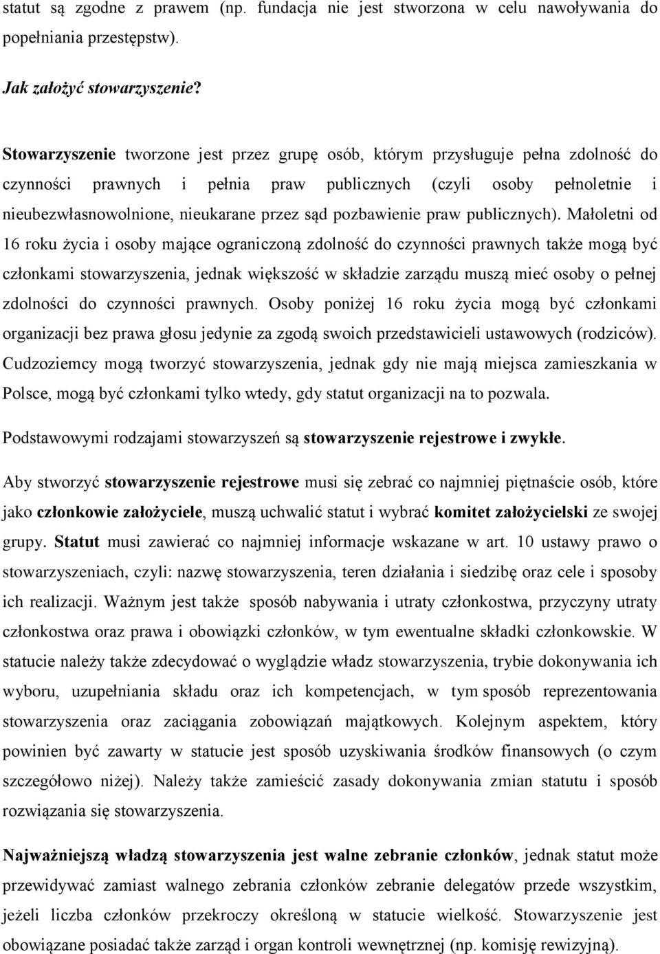 pozbawienie praw publicznych).