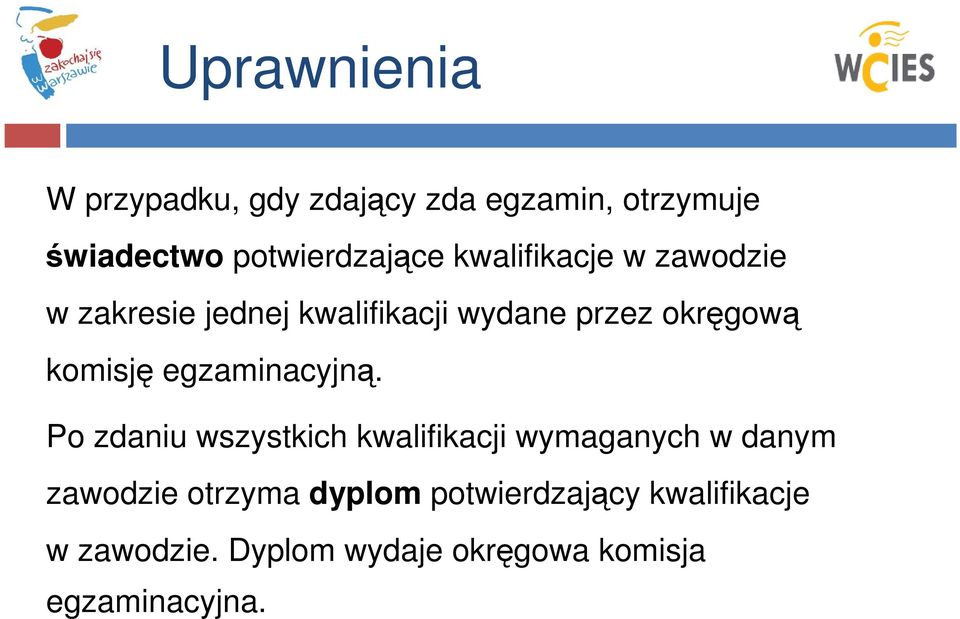 egzaminacyjną.