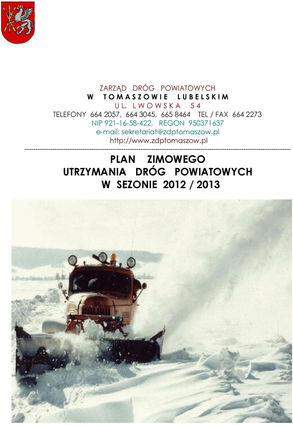 950371637 e-mail: sekretariat@zdptomaszow.