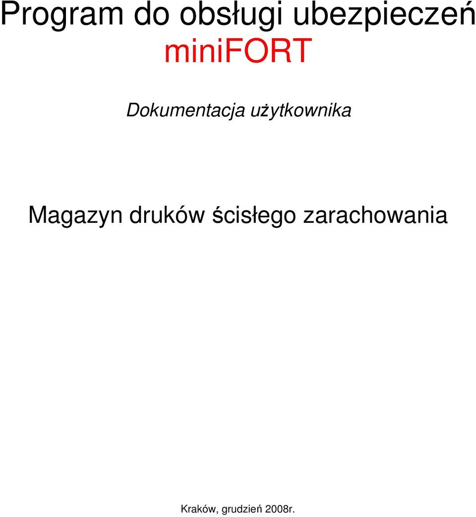 uŝytkownika Magazyn druków