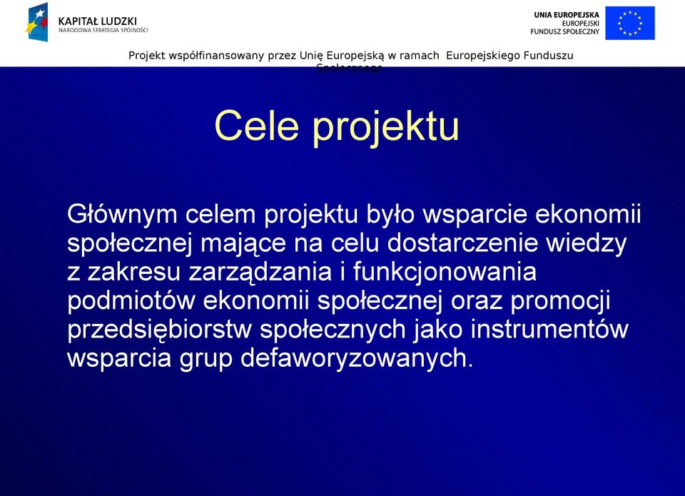 zarządzania i funkcjonowania podmiotów ekonomii społecznej oraz