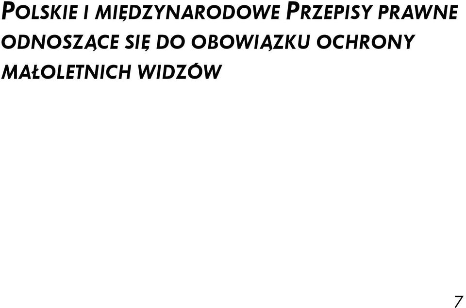 PRAWNE ODNOSZĄCE SIĘ DO