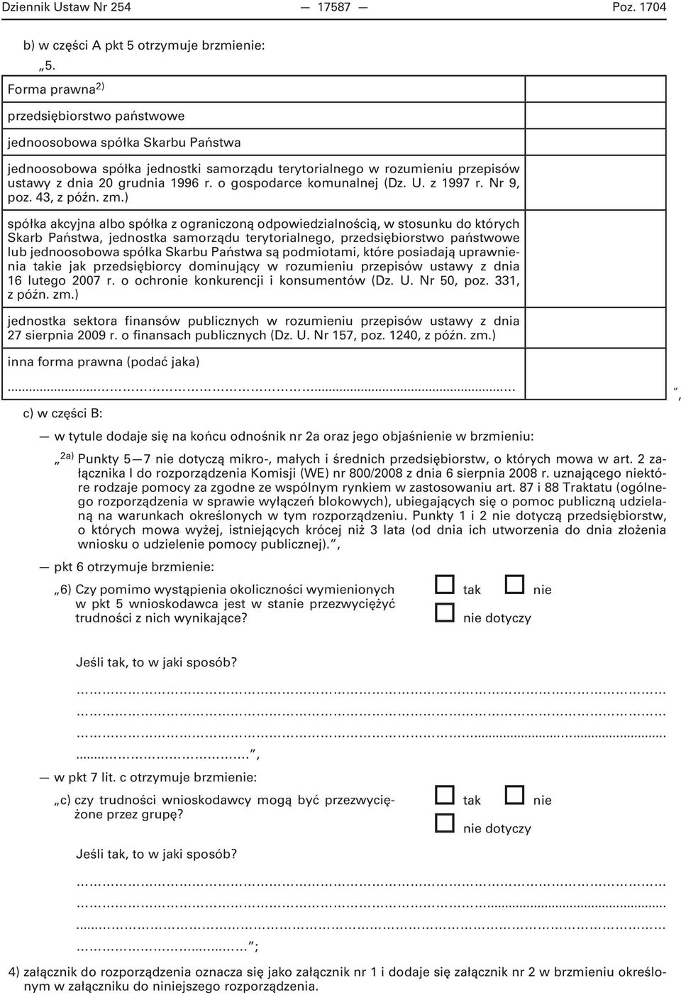 o gospodarce komunalnej (Dz. U. z 1997 r. Nr 9, poz. 43, z późn. zm.