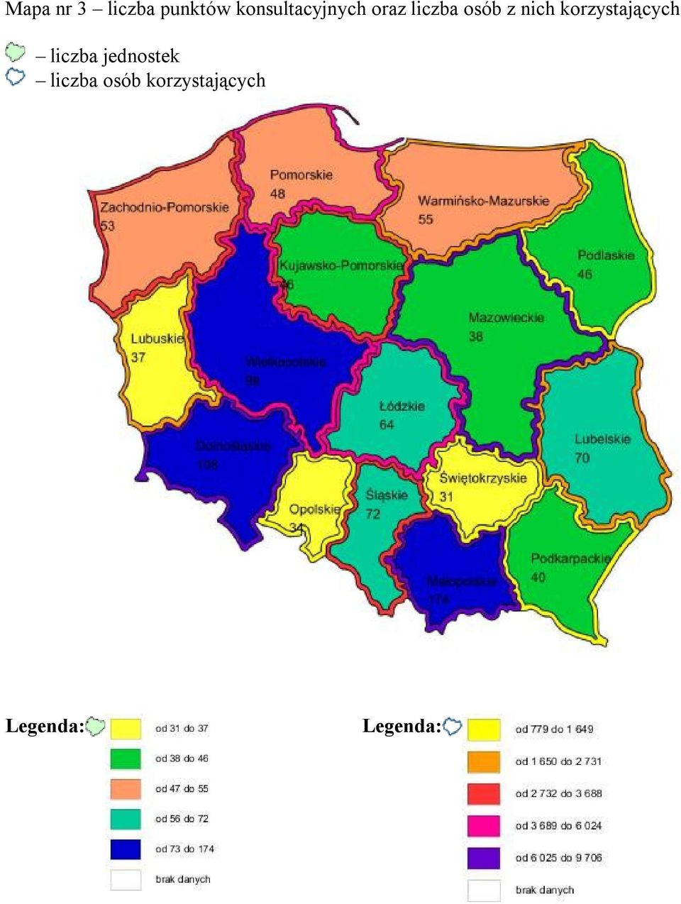 nich korzystających liczba