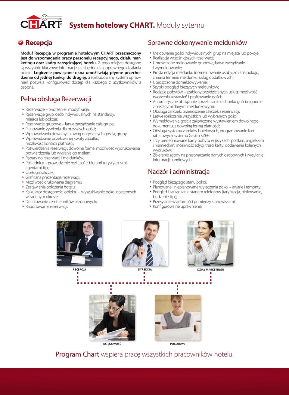 Z tego miejsca dostępne są wszystkie kluczowe informacje, niezbędne dla poprawnego działania hotelu.