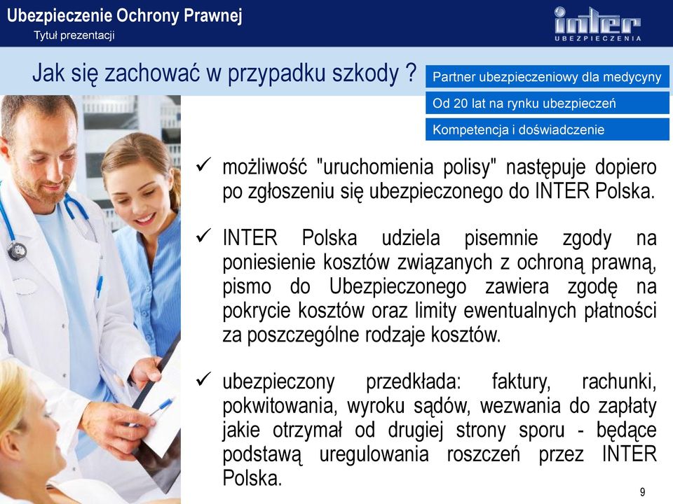 się ubezpieczonego do INTER Polska.