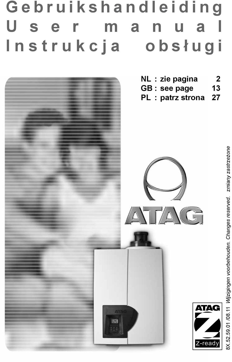 see page 13 PL : patrz strona 27 8X.52.59.01 /08.