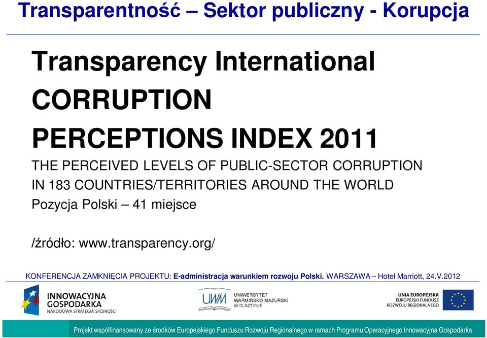 LEVELS OF PUBLIC-SECTOR CORRUPTION IN 183