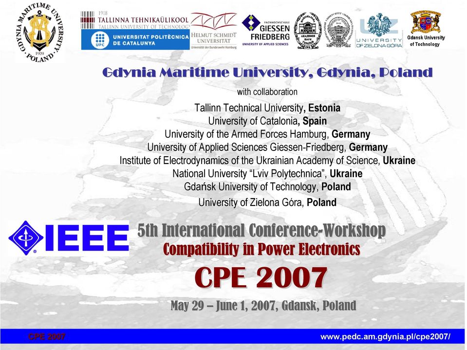 of the Ukrainian Academy of Science, Ukraine National University Lviv Polytechnica, Ukraine Gdańsk University of Technology, Poland