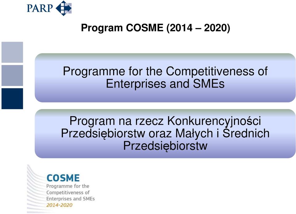 SMEs Program na rzecz Konkurencyjności