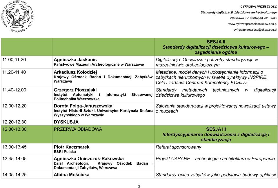 20 Dorota Folga-Januszewska Instytut Historii Sztuki, Uniwersytet Kardynała Stefana Wyszyńskiego w Warszawie 12.20-12.