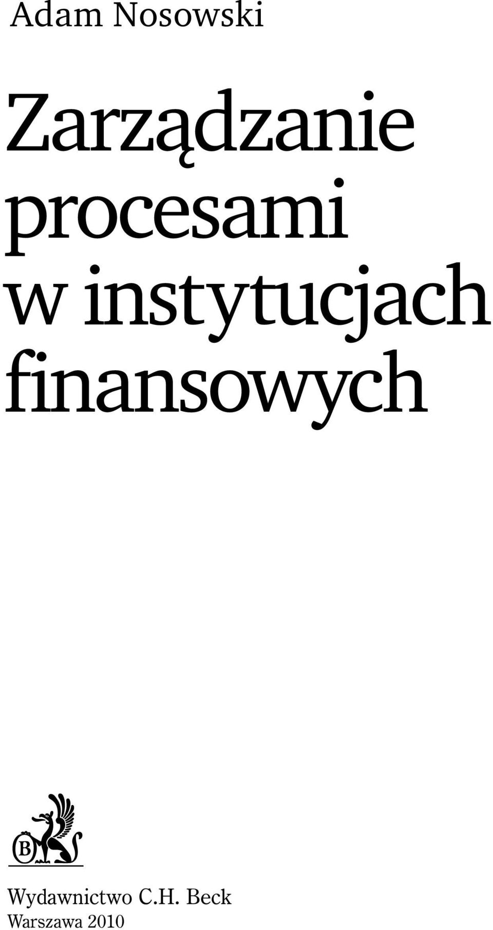 instytucjach finansowych