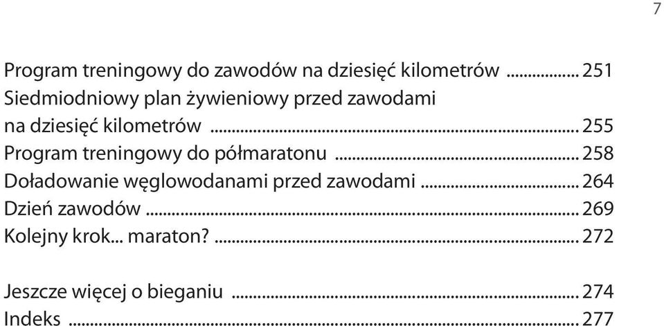 .. 255 Program treningowy do półmaratonu.