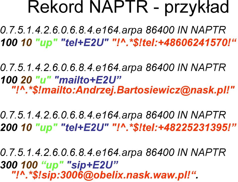 mailto:andrzej.bartosiewicz@nask.pl!" 0.7.5.1.4.2.6.0.6.8.4.e164.