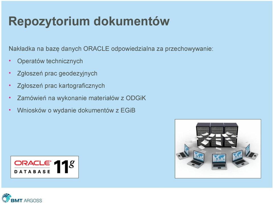Zgłoszeń prac geodezyjnych Zgłoszeń prac kartograficznych