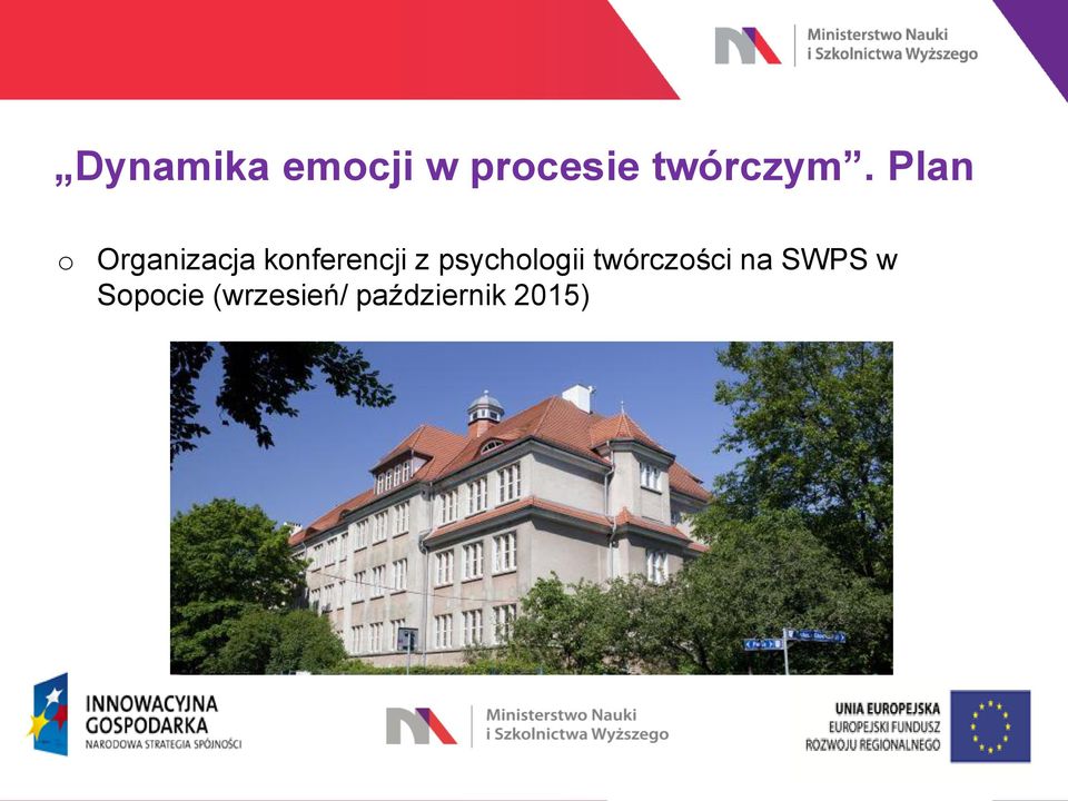 Plan o Organizacja konferencji z